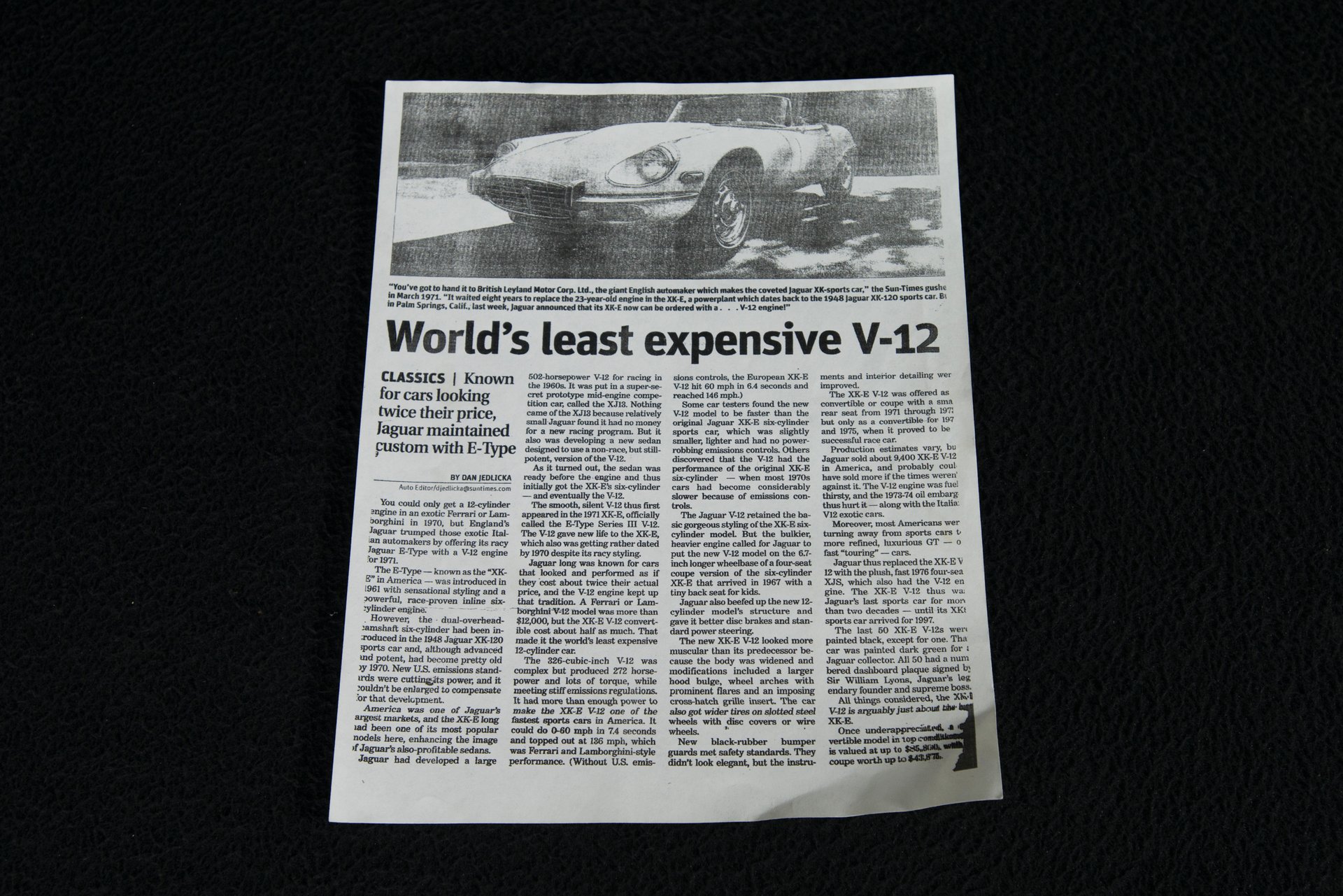 For Sale 1974 Jaguar XKE