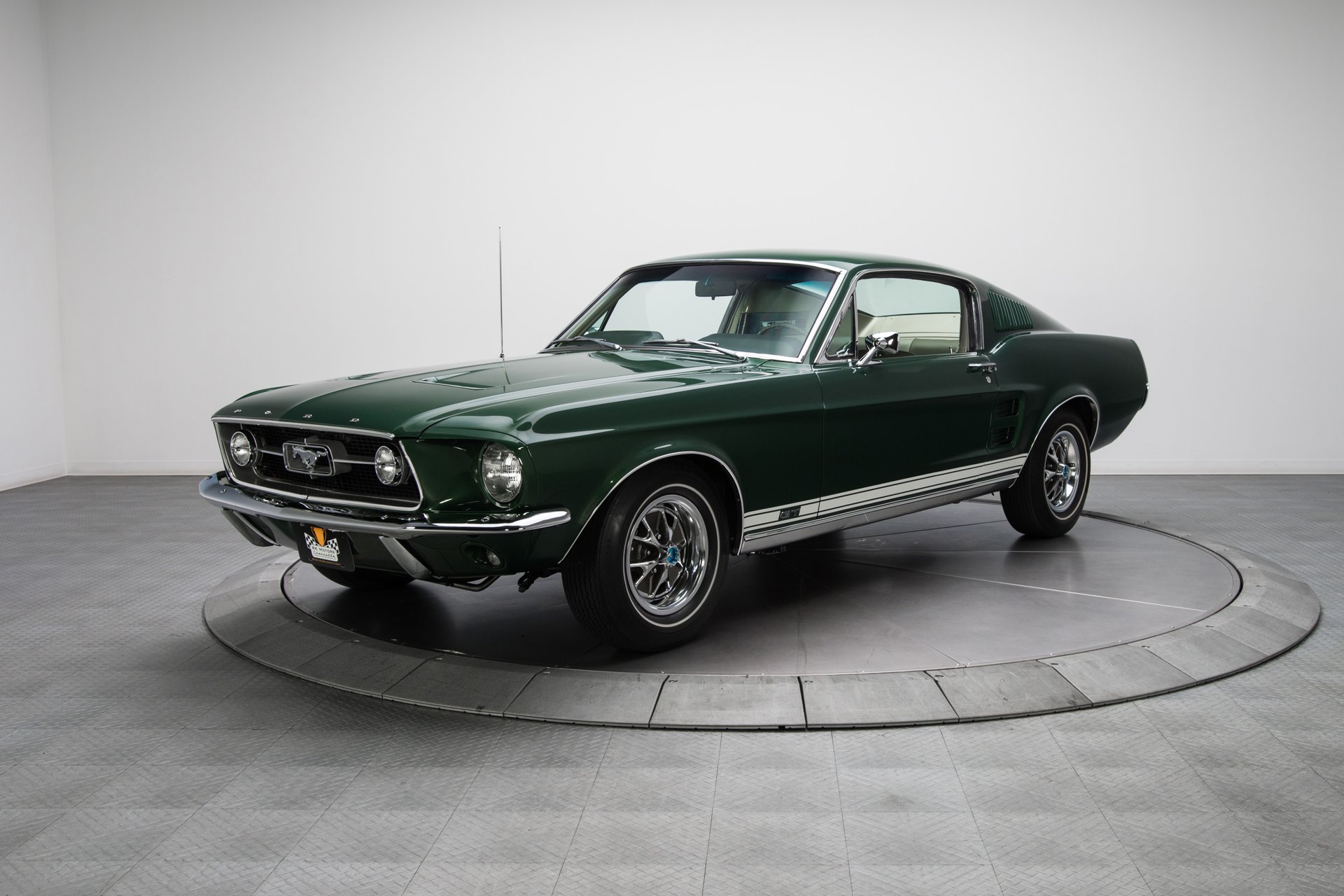 1967 ford mustang fastback green