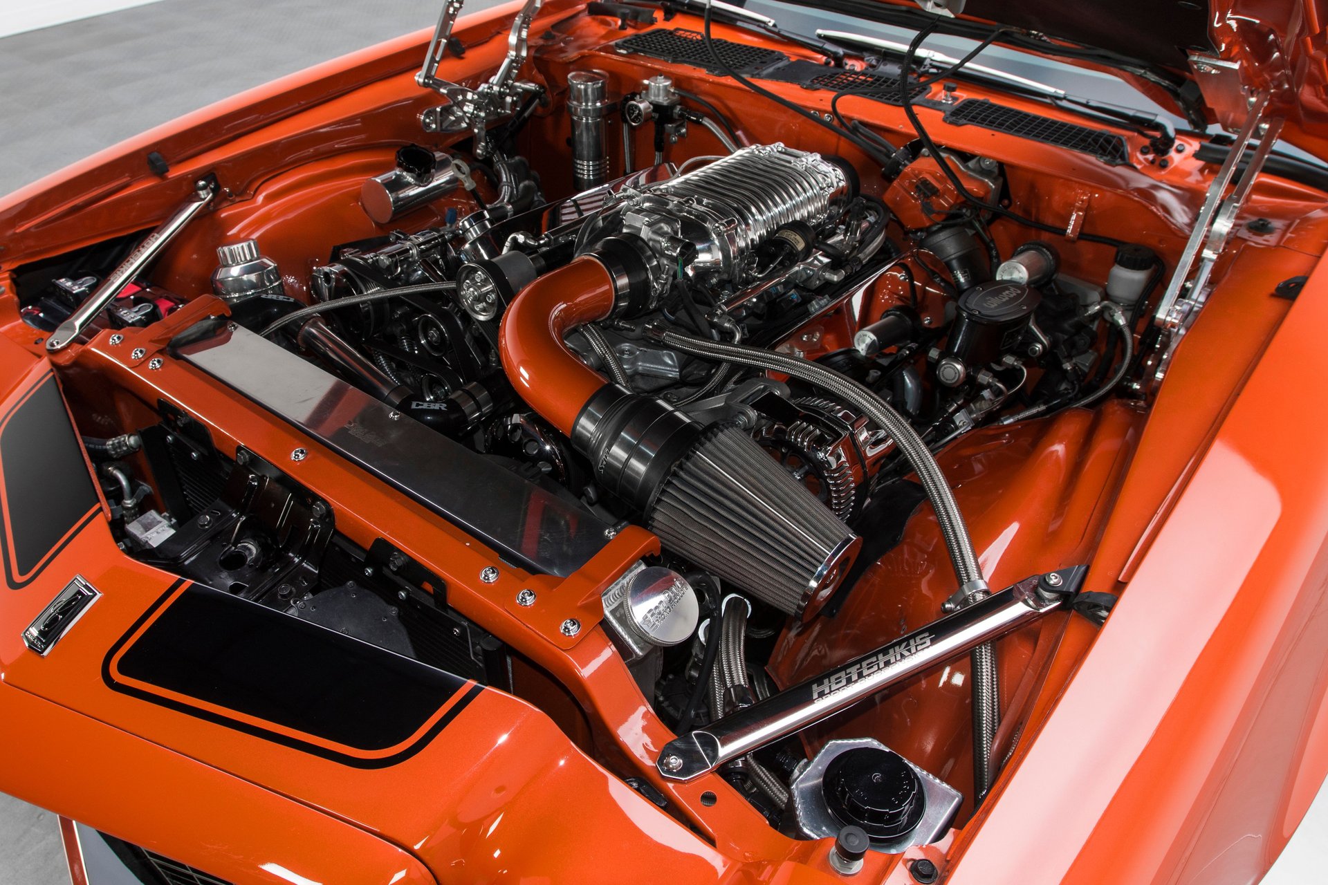 Orange Chevrolet Camaro Engines
