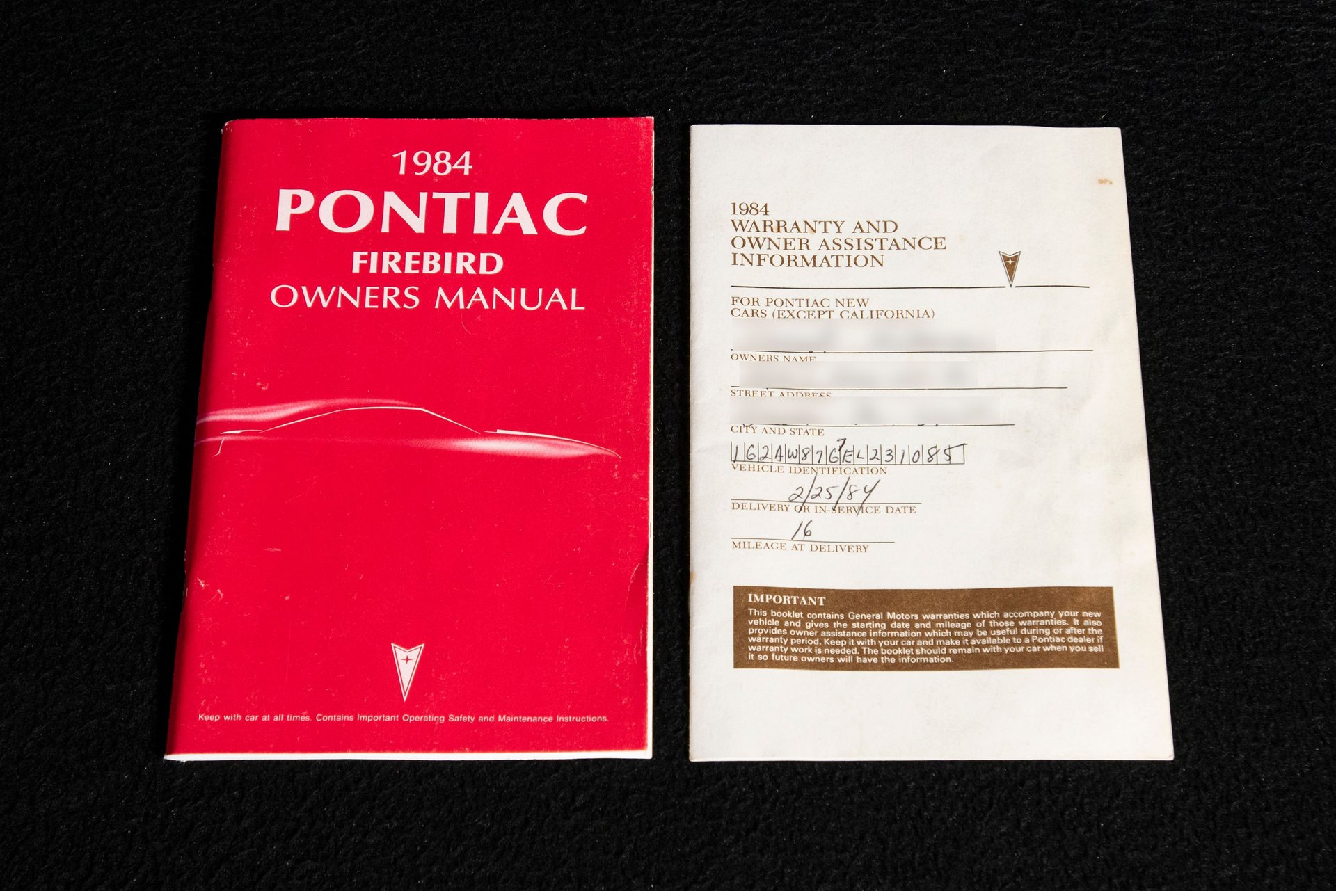 For Sale 1984 Pontiac Firebird