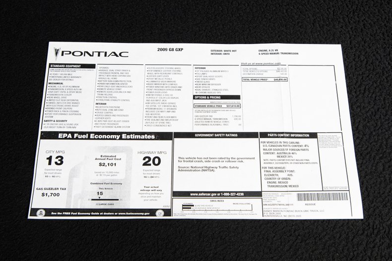 For Sale 2009 Pontiac G8