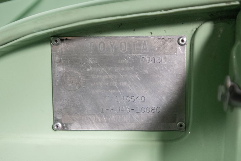 For Sale 1961 Toyota Land Cruiser