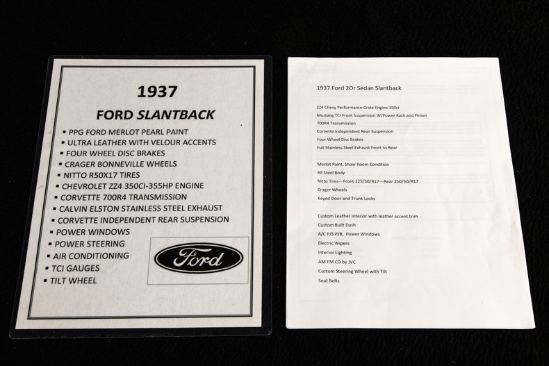For Sale 1937 Ford Slantback