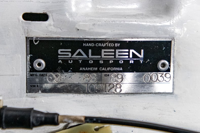 For Sale 1989 Ford Mustang Saleen S/C
