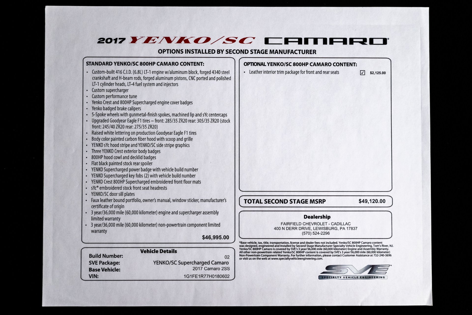For Sale 2017 Chevrolet Camaro