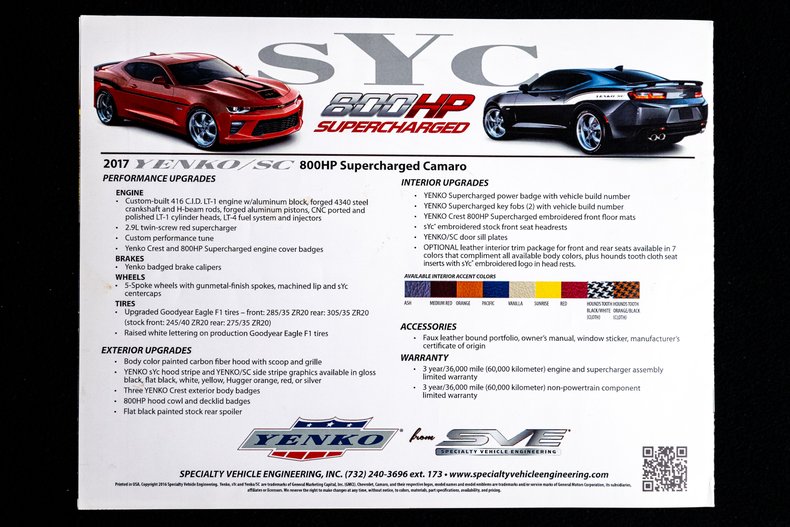 For Sale 2017 Chevrolet Camaro