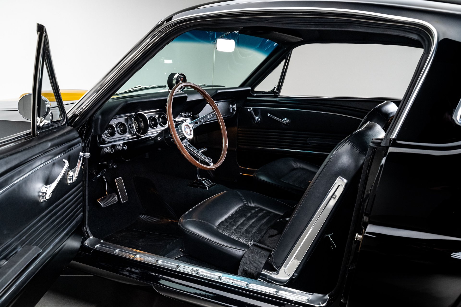 thumbnail image 2 of Auto Pro Black Steering Wheel – Standard Style For 1965-1966 Ford Mustang, ST3034BLACK 2 of 5