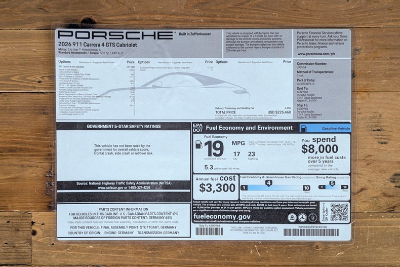 For Sale 2026 Porsche 911