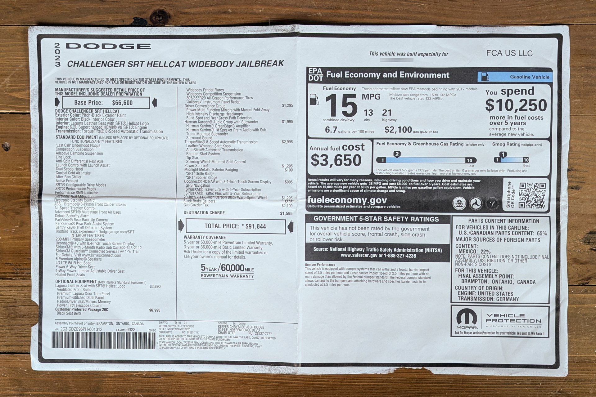 For Sale 2023 Dodge Challenger