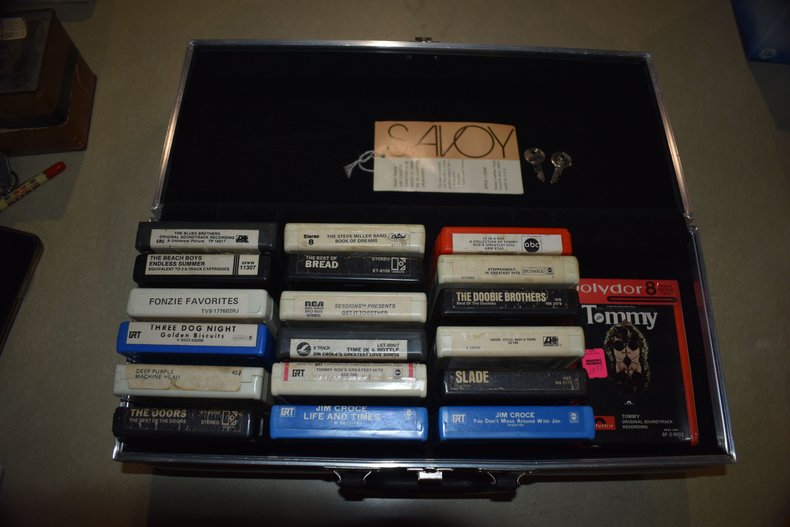 Eight Track Tapes and Case