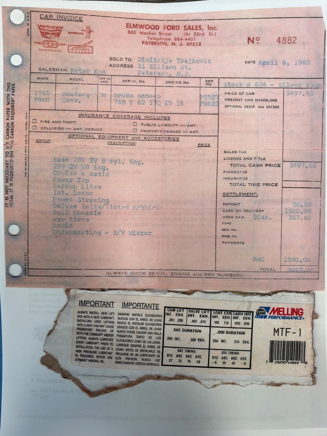 For Sale 1965 Ford Mustang GT