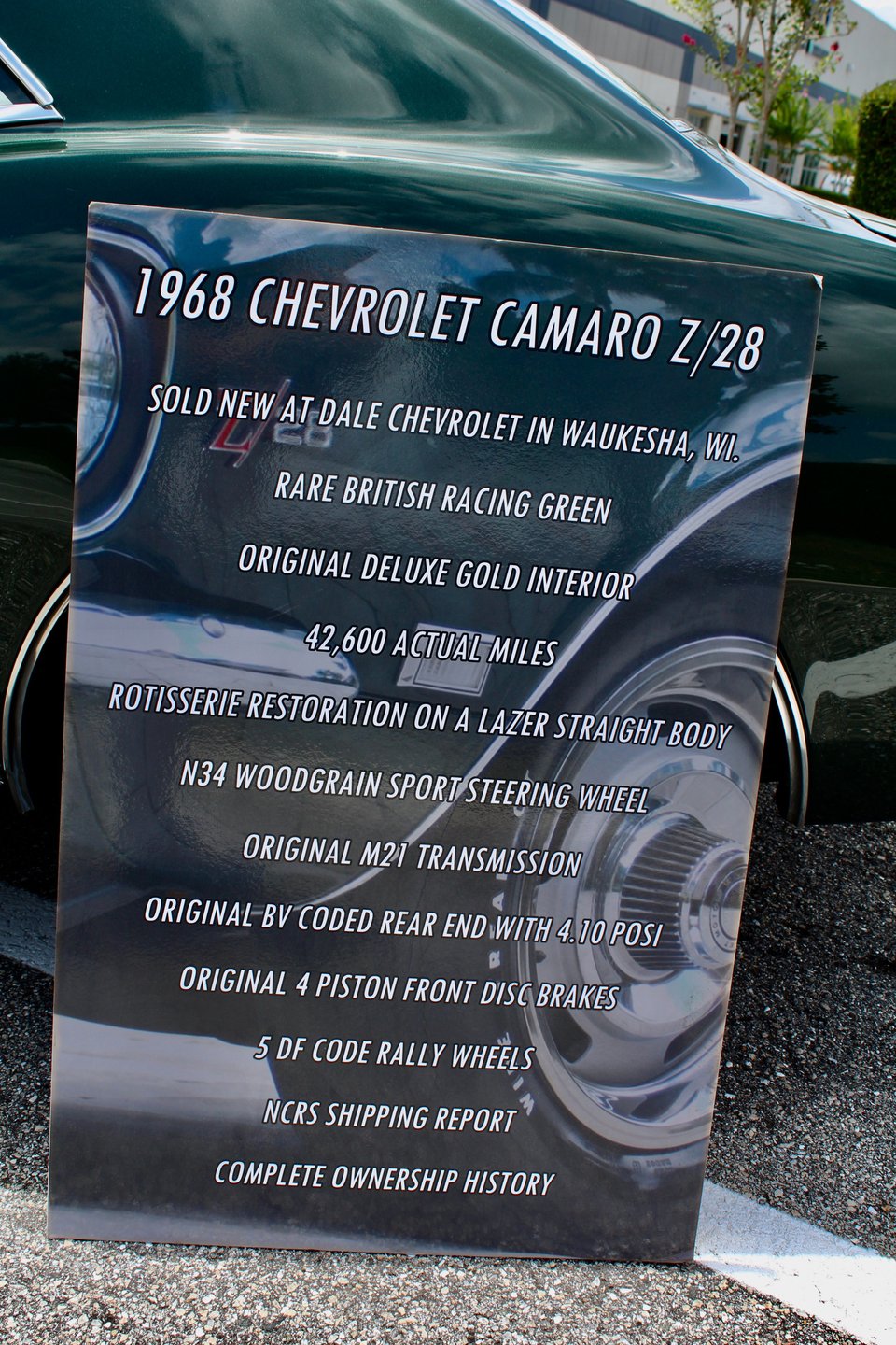 For Sale 1968 Chevrolet Camaro Z28