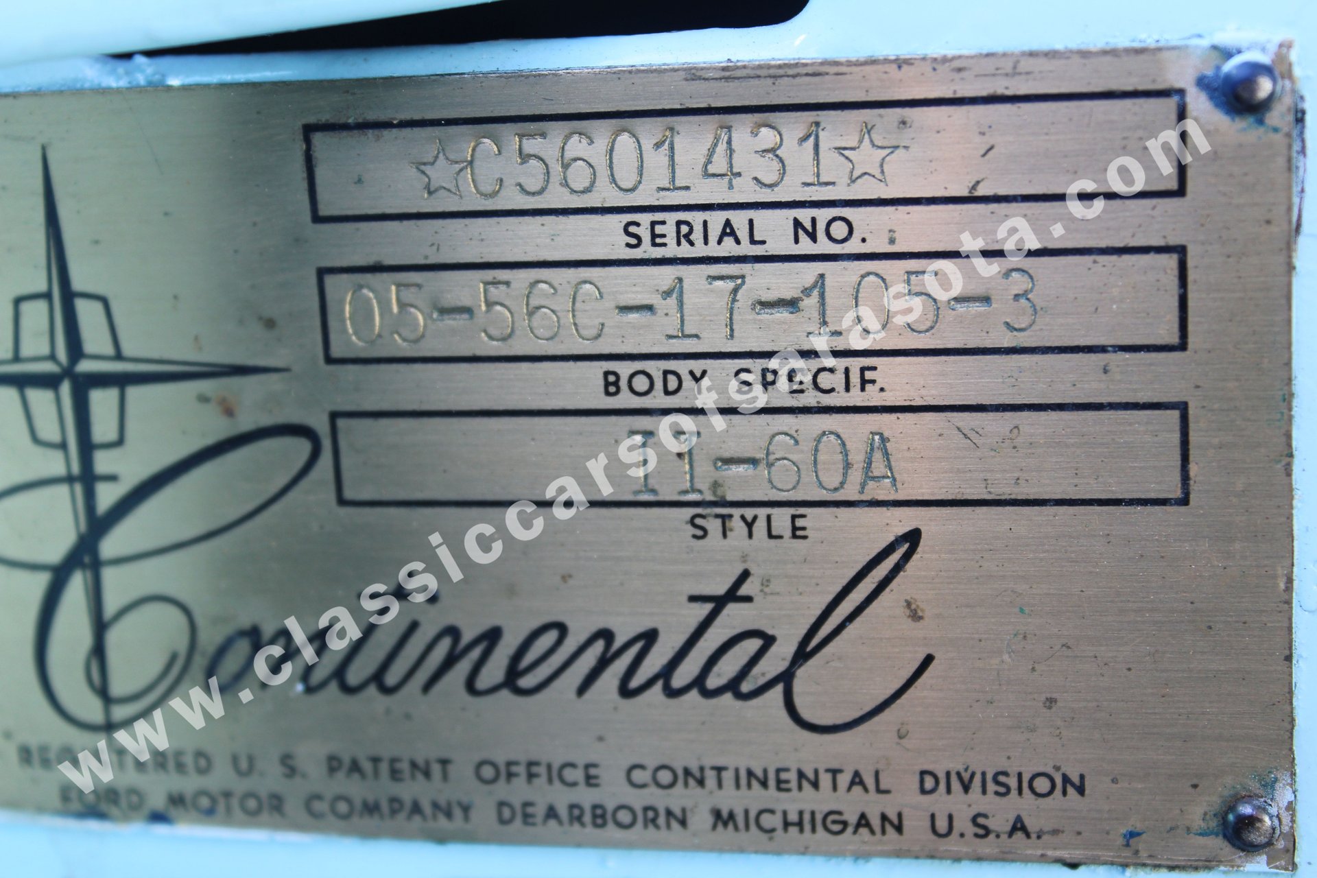 For Sale 1956 Continental Mark II