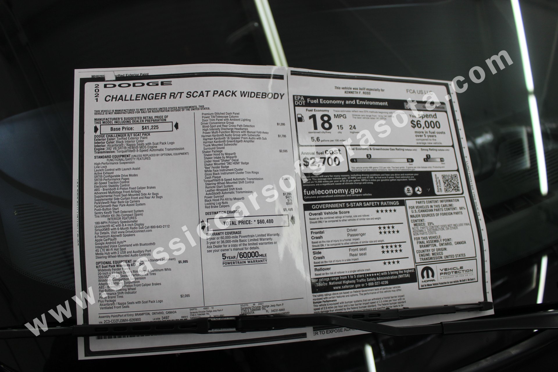 For Sale 2021 Dodge Challenger