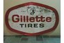  Gillette Tires Vintage Service Station Sign