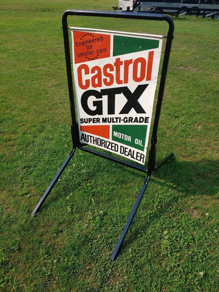  Castrol GTX Curb Sign