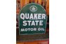  1970s Quaker State Tombstone Sign 2 Sided
