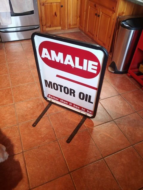  Amalie Motor Oil Curb Sign 