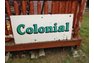  1930s Colonial Gasoline 2 Sided Porcelain Sign