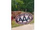 1950s AAA 2 Sided Porcelain Sign