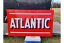 1950s Atlantic 2 Sided Porcelain Sign