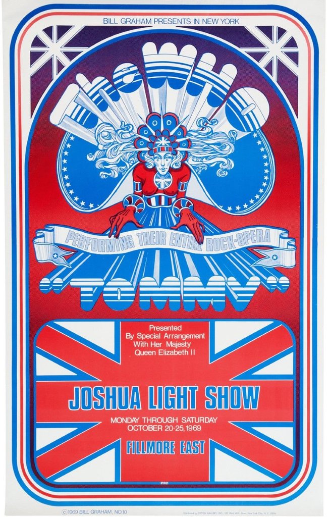 "The Who" Tommy Rock Opera Poster