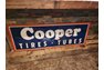  1960s Cooper Tin Self Framed Sign