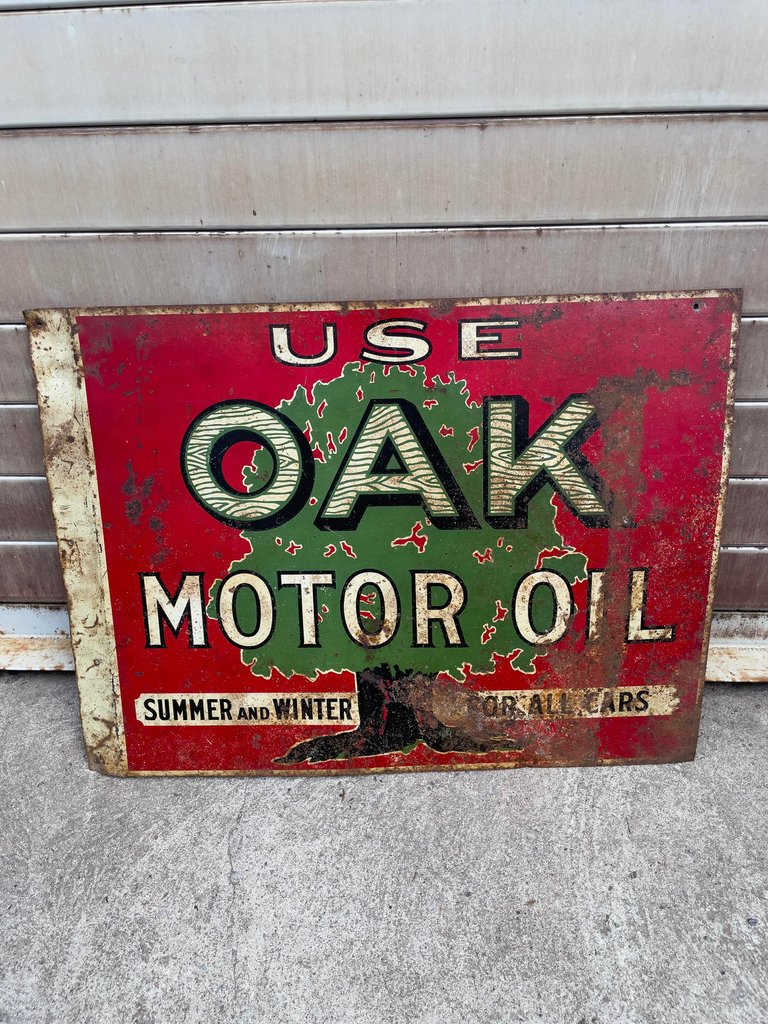  OaK Motor Oil Sign
