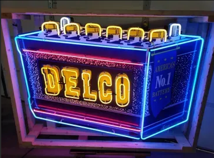  Delco Neon Sign