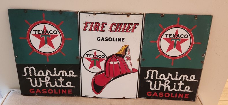  Texaco Gasoline Signs