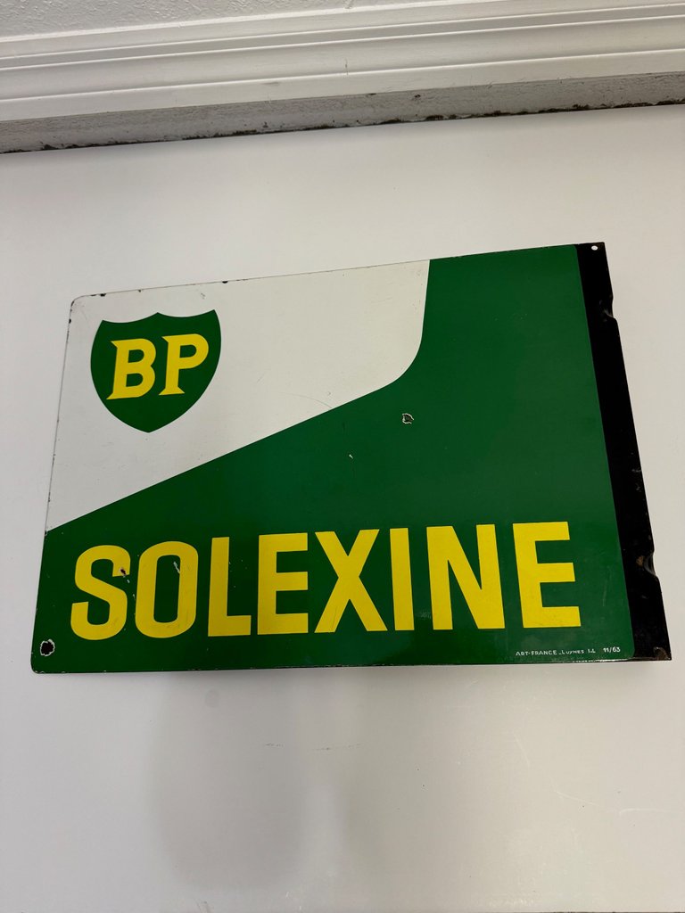  BP British Petroleum Solexine Porcelain Sign