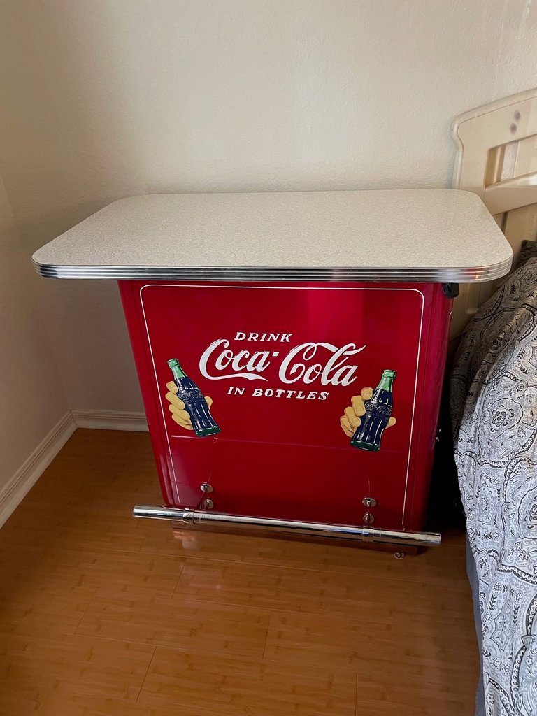  1950's Coca Cola Made Bar with Sign