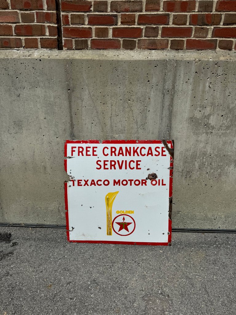  Texaco Motor Oil Sign