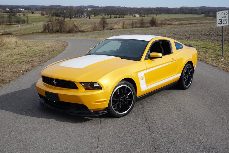 The 2012 Boss 302 Mustang was offered in a limited number of colors, includ...
