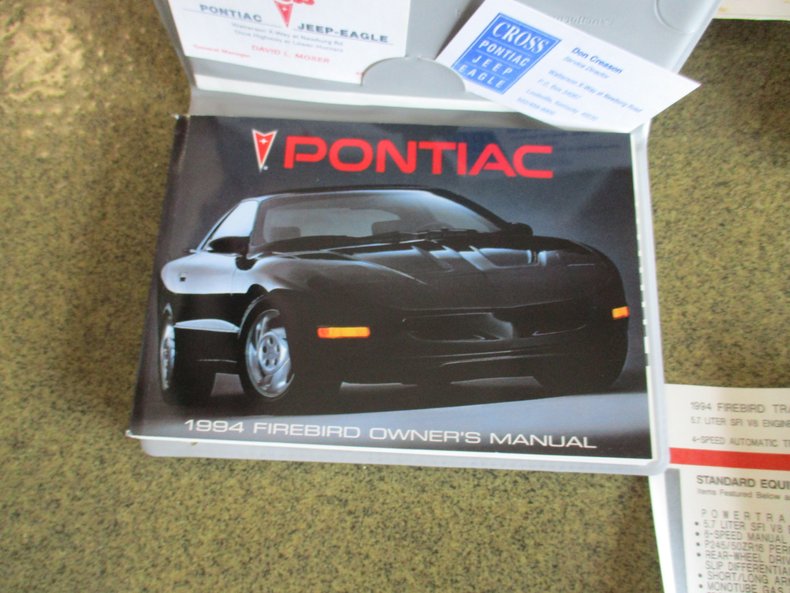 1994 Pontiac 25th Anniversary Trans Am Convertible 105