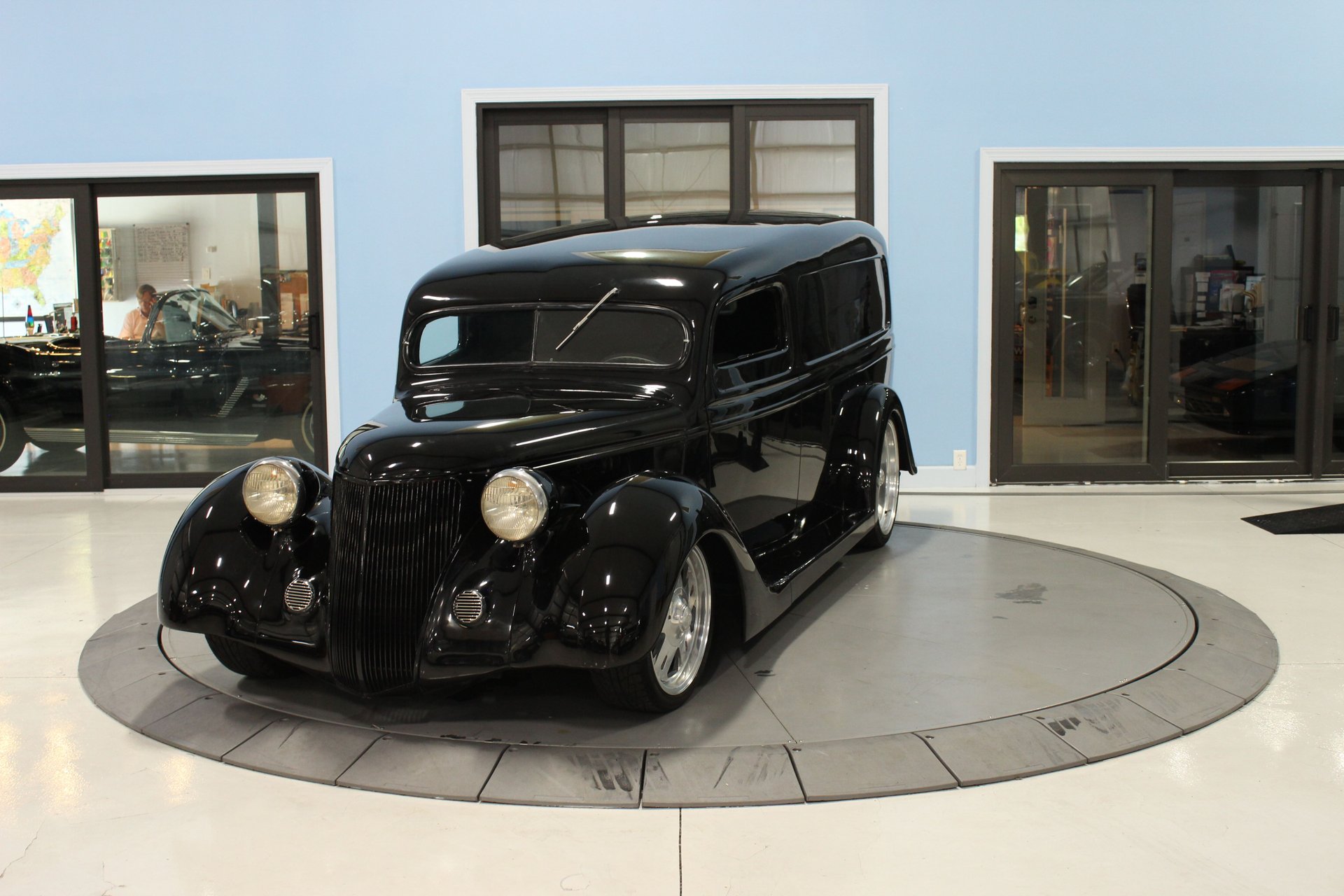 1937 ford 3 window panel van