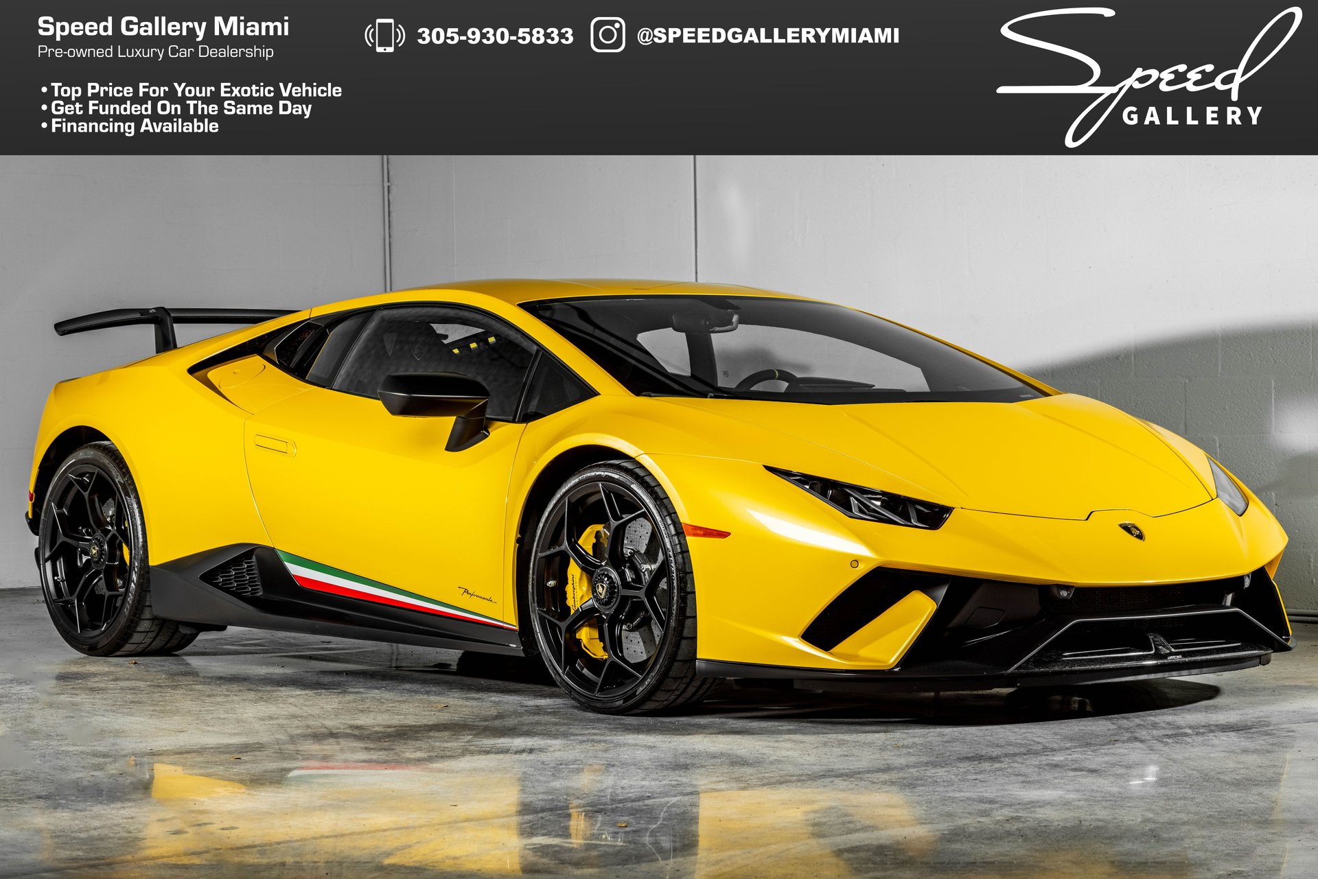 2018 Lamborghini Huracan Performante Coupe Speed Gallery Miami