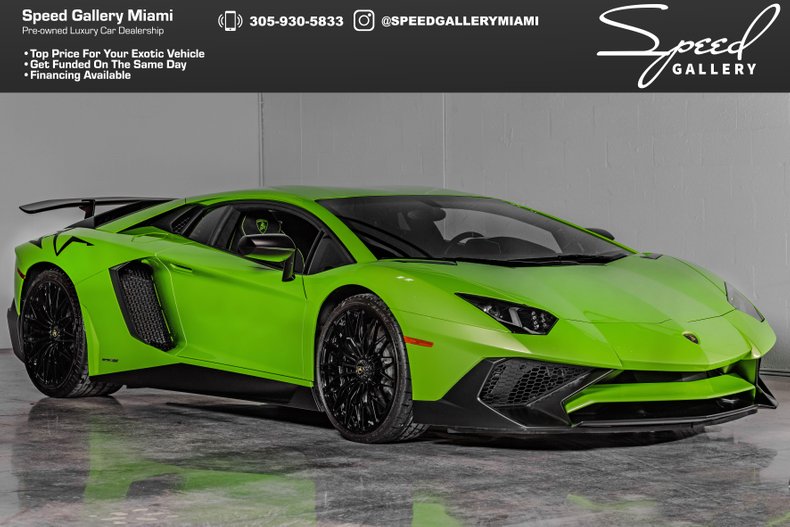 2017 Lamborghini Aventador SV Coupe! LP750-4! Best Color! 2K Miles! | Speed  Gallery Miami