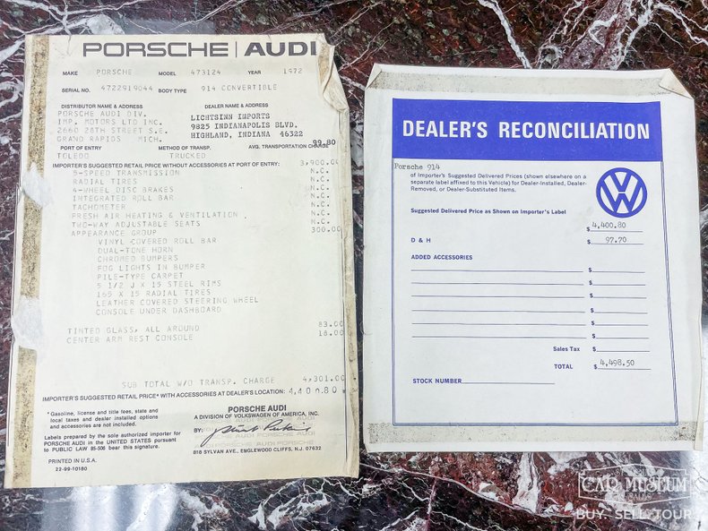 1972 Porsche 914 129