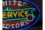 RARE UNITED MOTORS SERVICE NEON SIGN