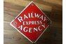 Original Porcelain Railway Express Agency sign