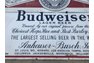 HUGE Budweiser sign approximately 9 foot wide