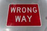 Original Wrong Way Street Sign