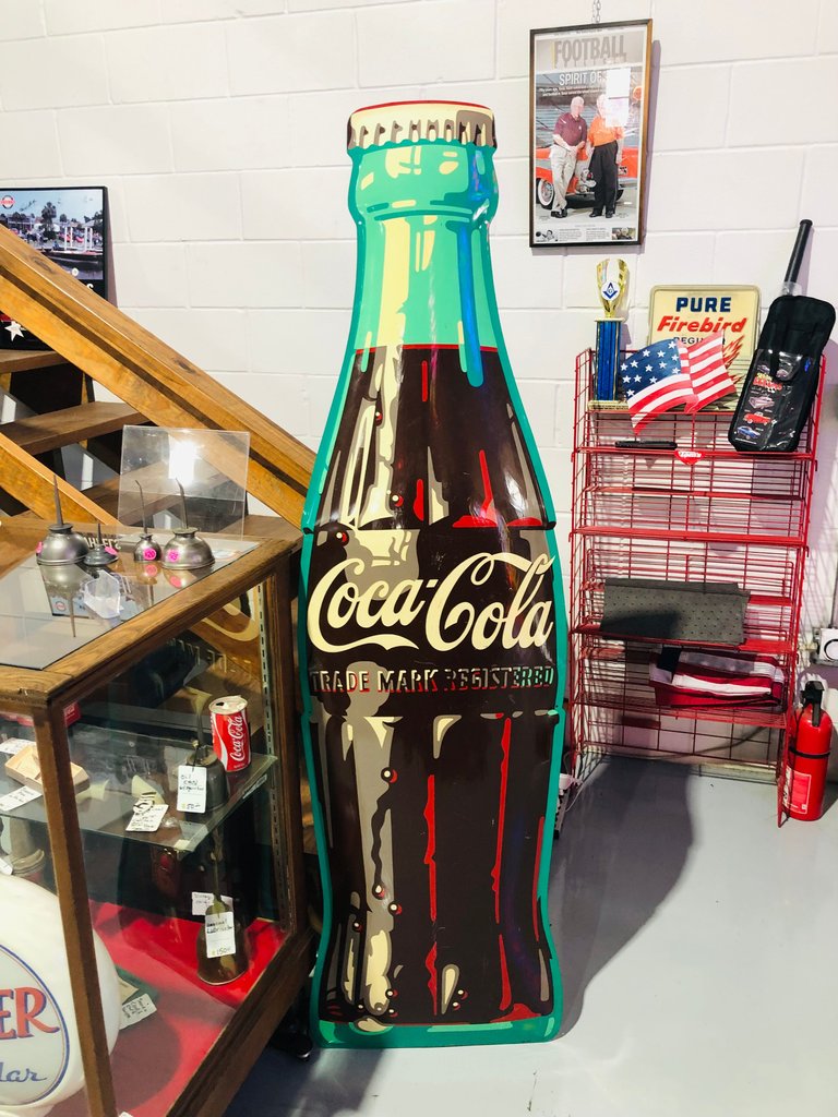 6 foot metal full Coke bottle 50's Very Cool
