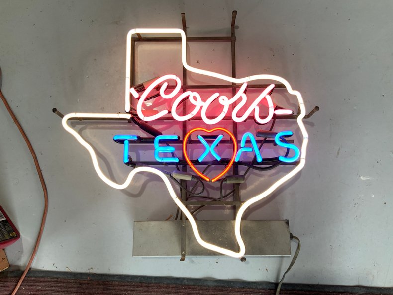 Texas Loves Coors Neon