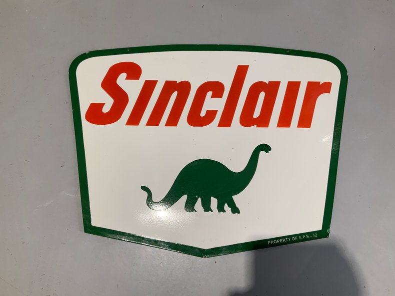 Porcelain Sinclair Sign