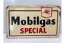 Porcelain Mobil Gas Special Sign 7"x11.25" License Plate Size