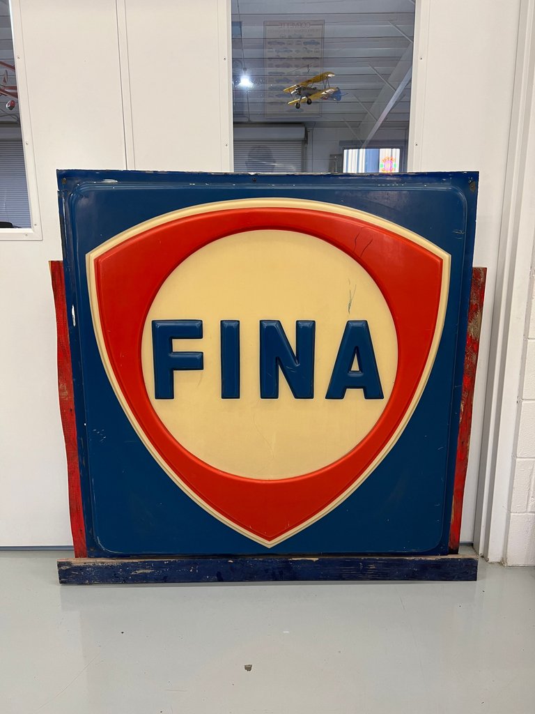 Original Fina station sign
