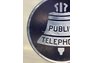 Wall mounted “Pubic Telephone” double sided sign