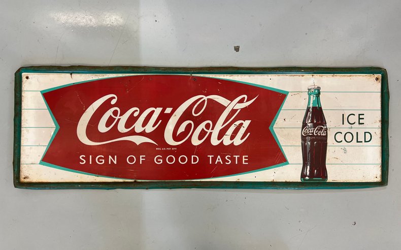 Coca-Cola Pressed Sign